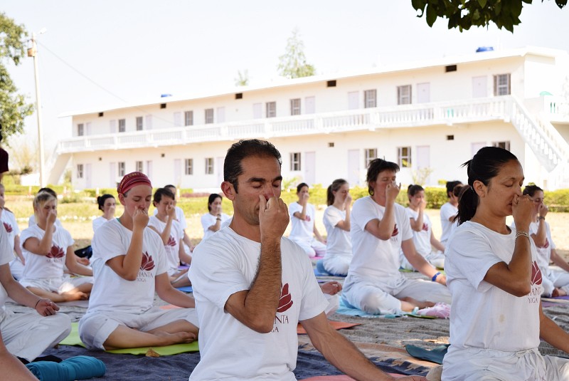 Hatha Yoga Ashram School in India